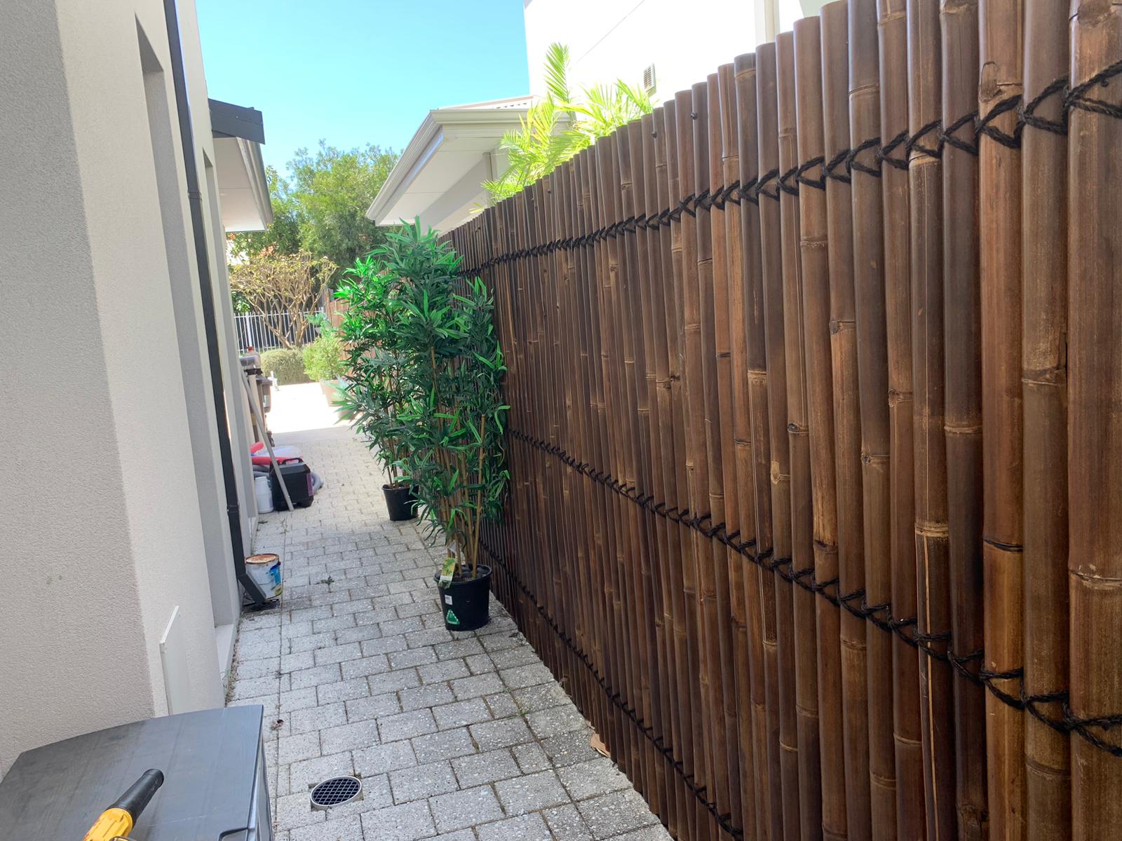 Half Cut Bamboo Fence
